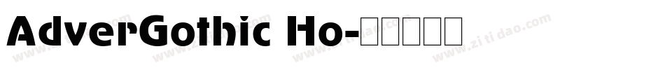 AdverGothic Ho字体转换
